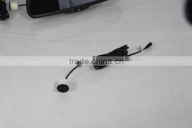 car rearview mirror radar detecter system+4.3inch digital mirror + reverse camera display for any car