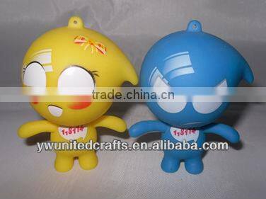 Promotional vinyl robot keychain