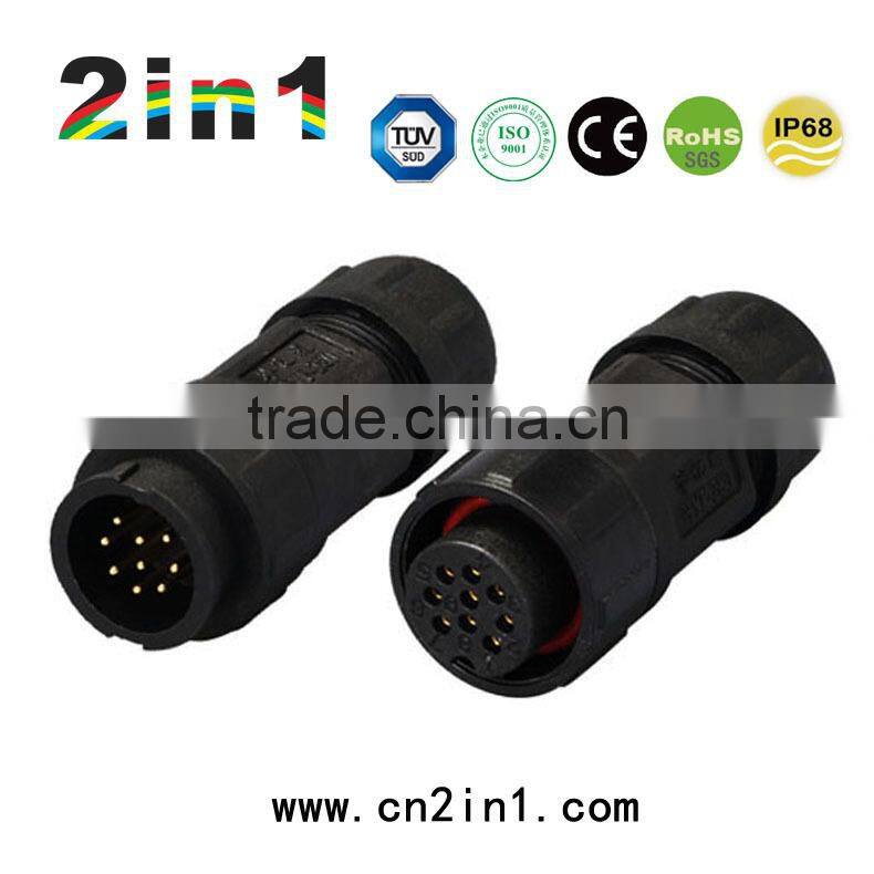 SK19-9P IP67 Soldering Electric Cable Wire Waterproof Connector