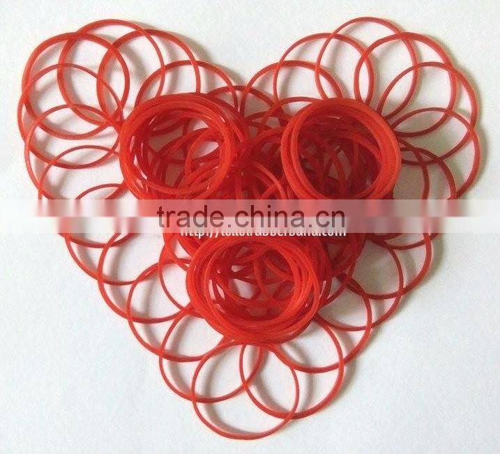 Elastic colorful professional manufacturer RED wide rubber band / 100% natural rubber from Vietnam