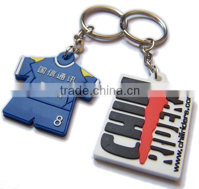 lovely animal 3D effect soft pvc keychain key holder