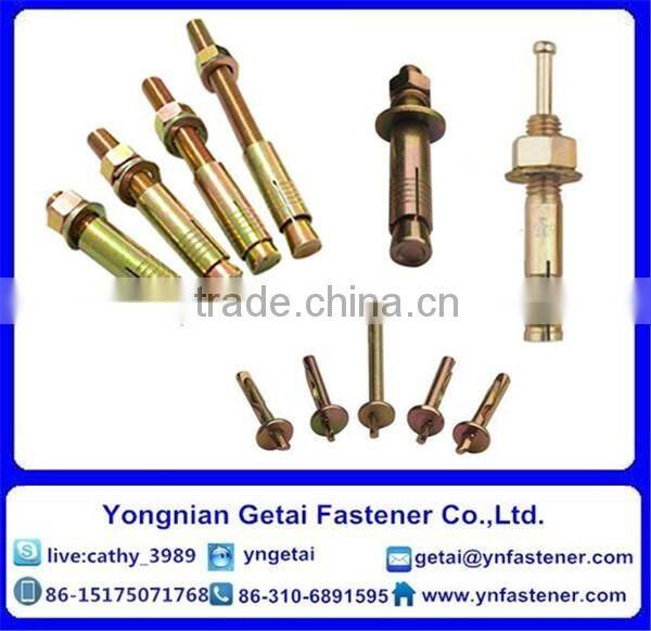Various wedge Anchor,3PCS/4PCS fix bolts with washer, with eye or hook bolts in good quality
