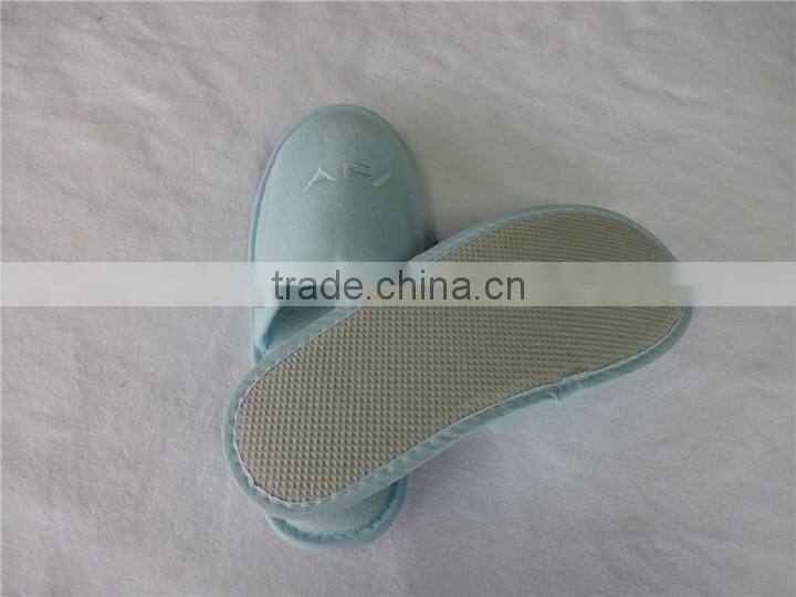 Polpular custom close toe personalized monogram hotel slippers