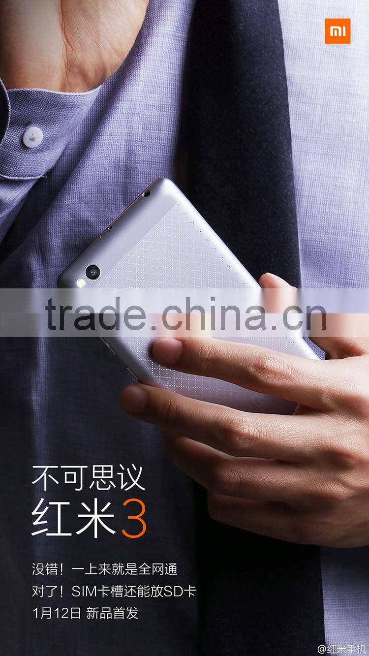 2016 April new arrive phone Xiaomi Redmi 3 with fingerprint identification 3G 32G