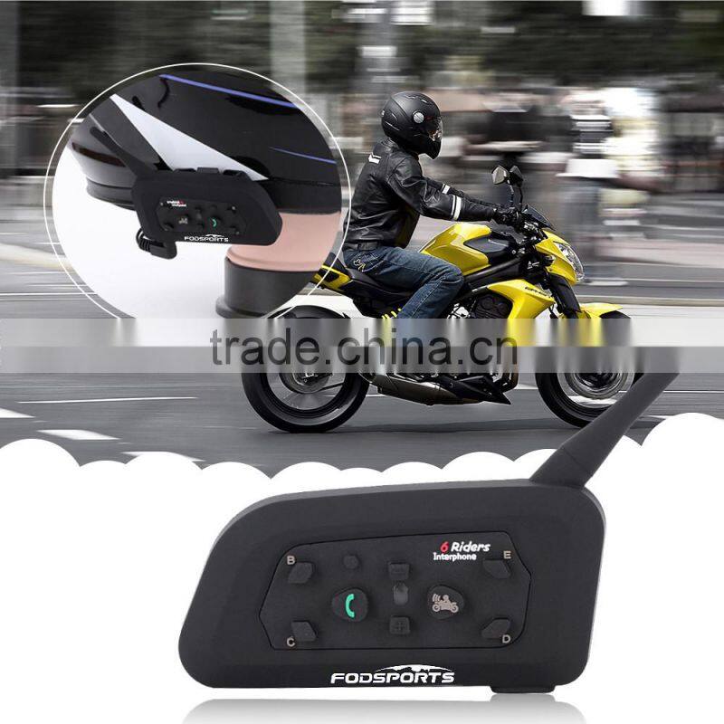 2016 new! 2 pcs Bluetooth Motorcycle Helmet Intercom Interphone Headset intercomunicador motocicleta with Updated soft earphone