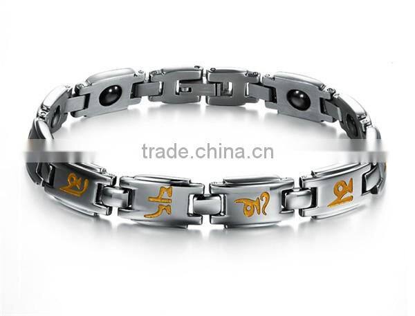 Aquarius Elegant Stainless steel Magnetic Therapy Pain Relief Bracelet for Arthritis and Carpal Tunnel