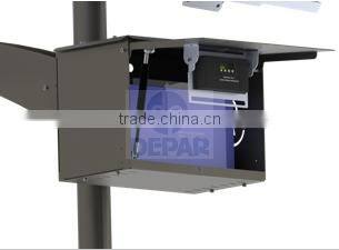 30W Solar Street Light 5m pole- ANAMBRA Series single arm round design new product