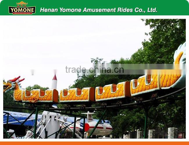 Roller coaster of park equipment, fairground rides dragon roller coaster