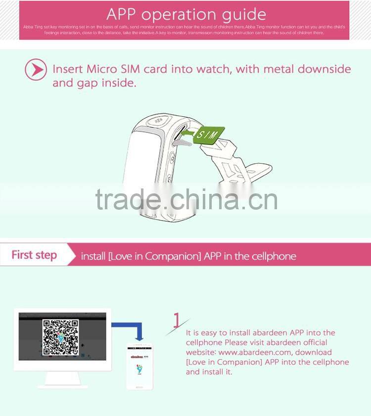 2016 Newest arrival kids gps bracelet kids g36 gps smart watch phone