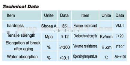 heat shrinkable bus-bar tie-in shaped