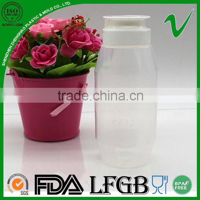 250ml cylinder squeeze PP Hot filled plastic bottle for liquid packaging