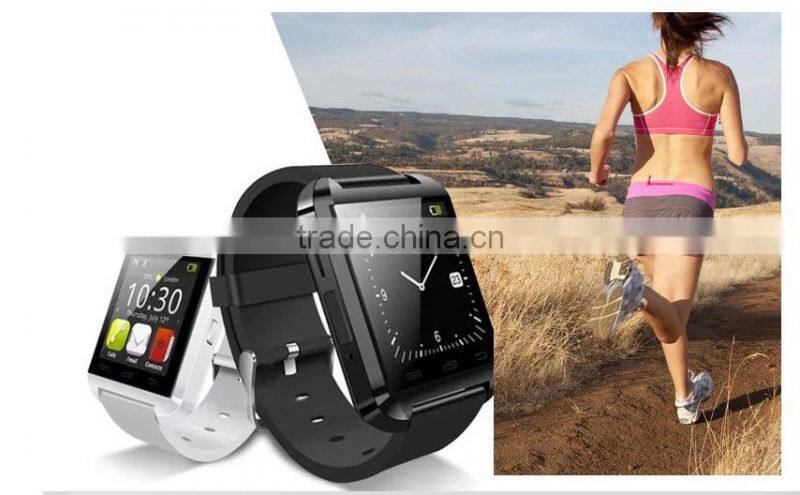Lowest price slim q&q smart buletooth u8 watch