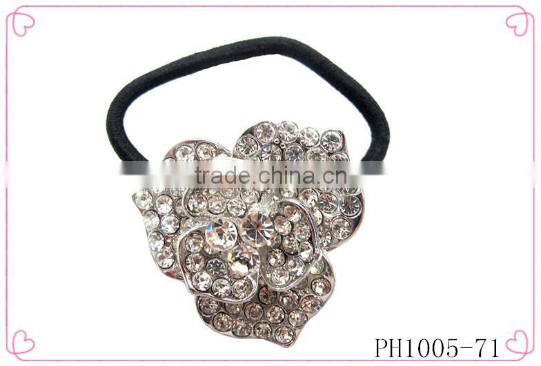 Rhinestone elastic hair bands,short elastic hair bands,fancy elastic hair bands