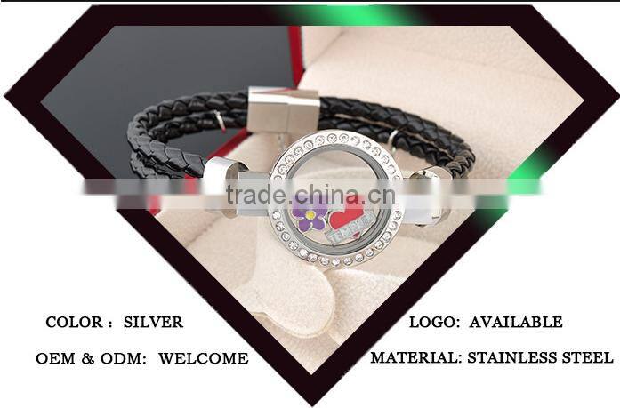 Hot New Products For 2016 Best Selling Products Popular At High Quality Leather Bracelet Lockets Wholesale
