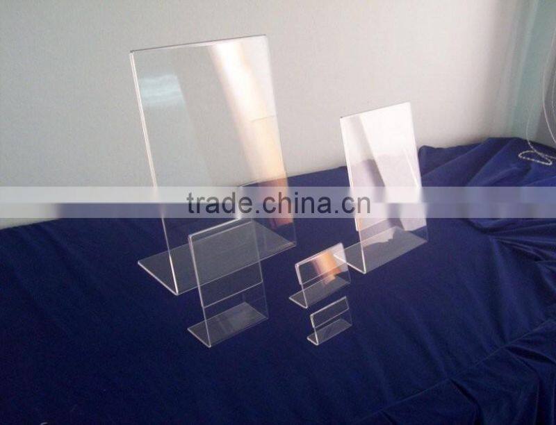 A4 acrylic display stand, A4 size acrylic menu holder