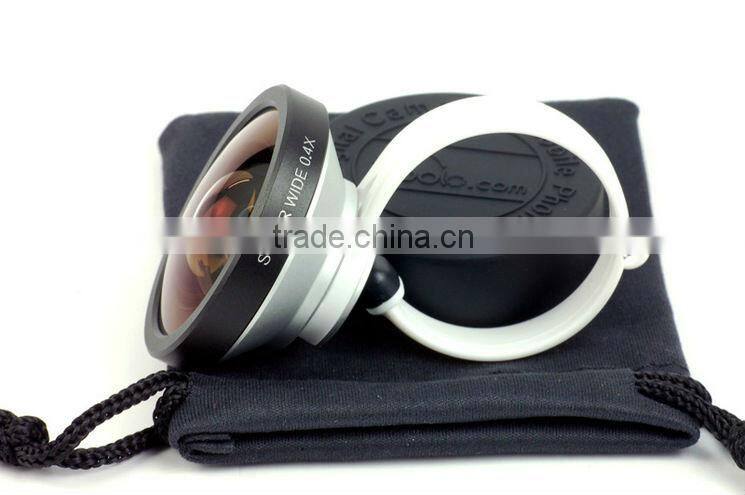 Portable 0.4X Wide Camera Lens For iPhone/iPad/Samsung/HTC