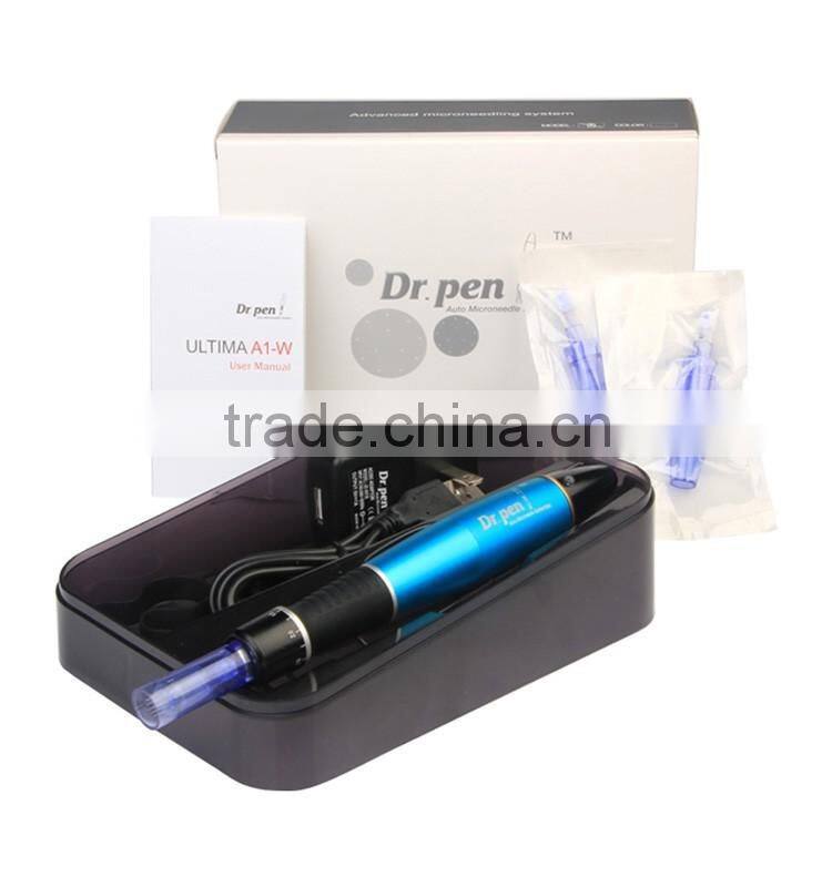Best selling derma pen for scar treatment with 1 / 3 / 5 / 7 / 9 / 12 / 36 / 42 and nano needles head