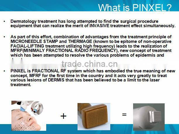 2016 excellent portable fractional rf and micro needle machine for clinic,beauty spa