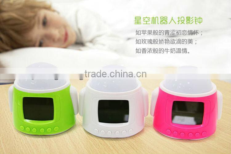 DIY star projection LED alarm clock