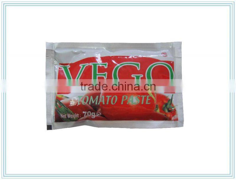 organic 70g VEGO brand sachet Tomato sauce