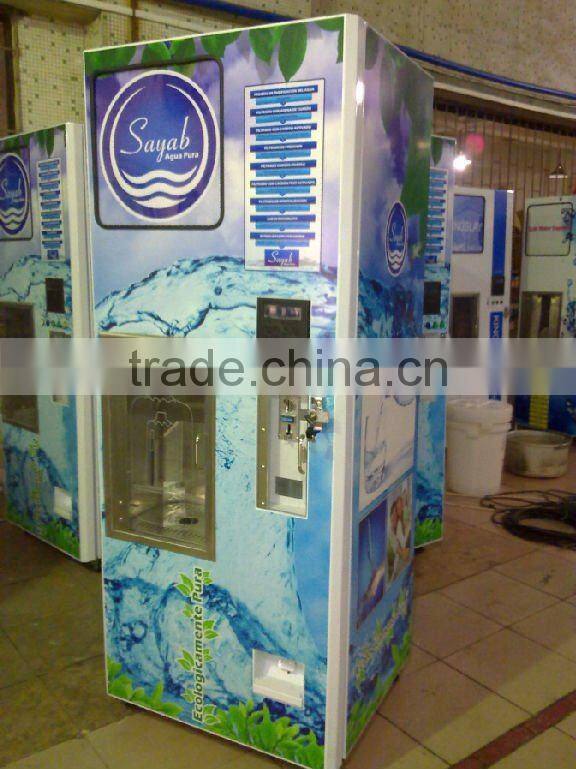 Water Vending Machine with 2 sets dispensing window /3 gallon and 5gallon refilling drinking water vending machine