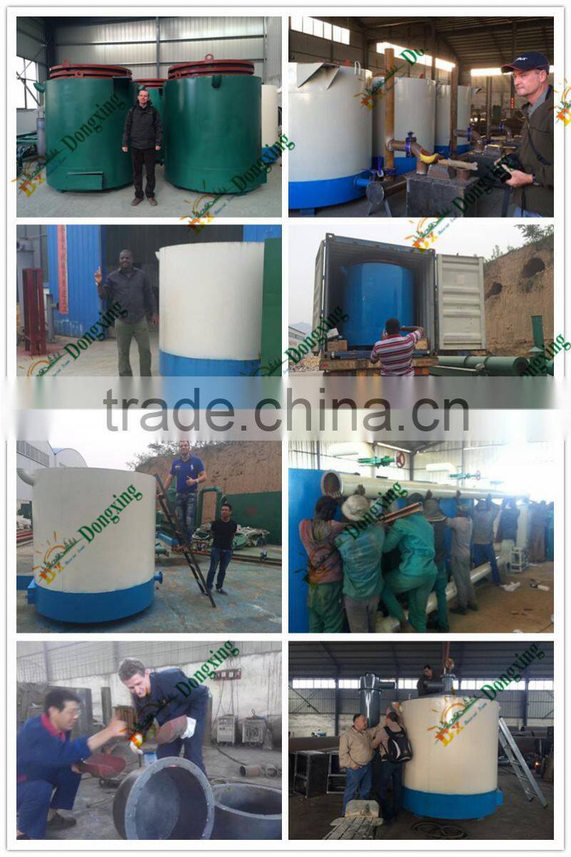 THL-1 Hoist jute stick coconut shell wood charcoal maker design machine