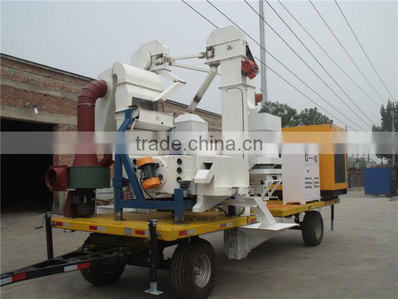grain seed processing plant cart