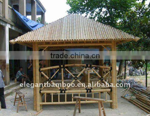 square bamboo gazebo & pavilion
