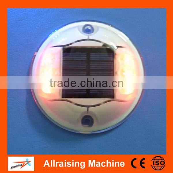 2*3 LED Solar Plastic Road Stud 123mm dia. 25mm high
