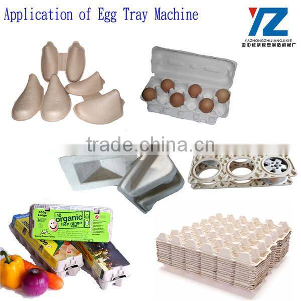 Small Recycling Paper Tray Making Machine Egg Box production line