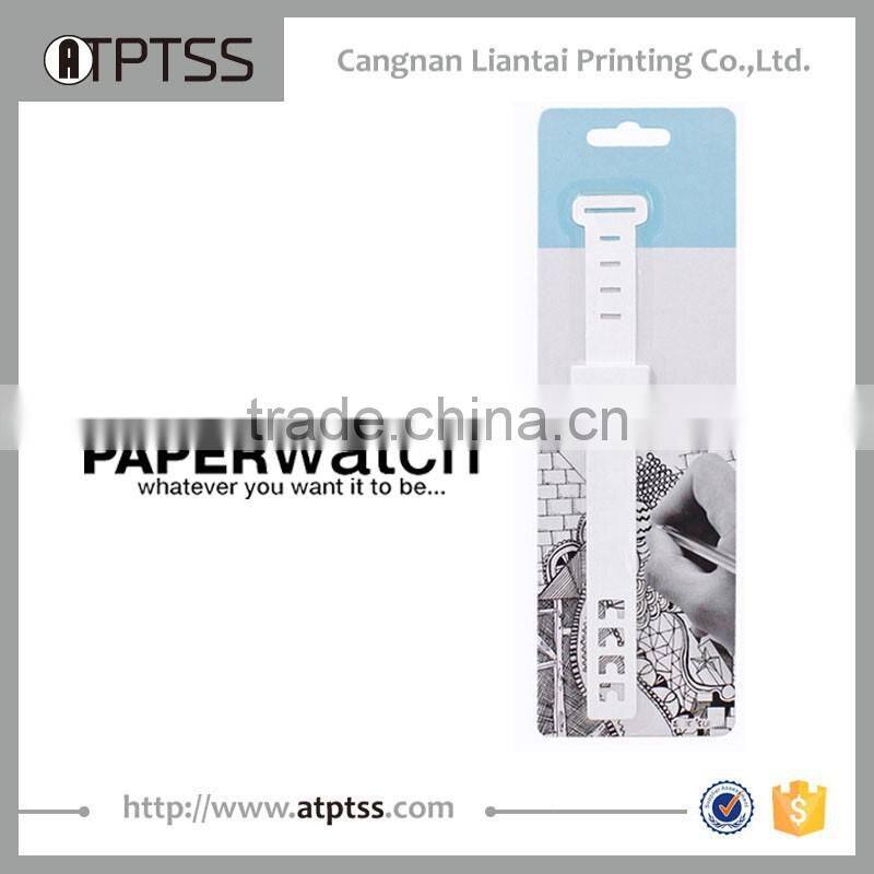 DIY hot selling tyvek paper watch for kid