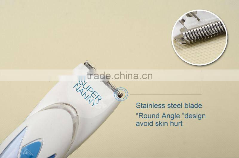 cordless baby hair trimmer with replacement blade set