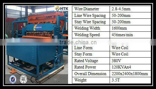 HTK factory steel welded wire mesh machine