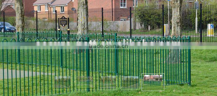 Bow Top Railing Fence Powder Coated Bar Fencing