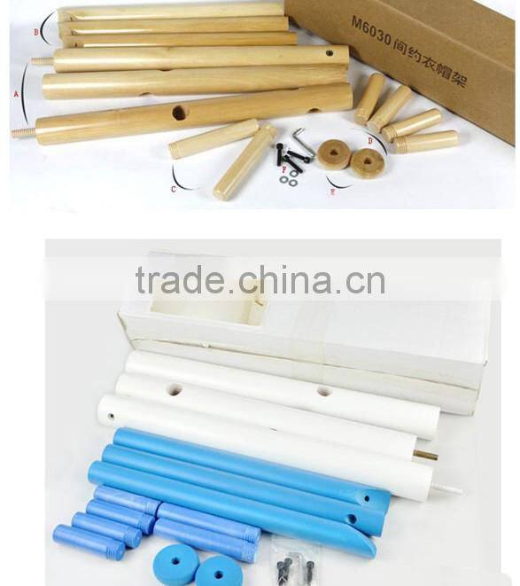 household pratical solid wood clothes tree on the floor