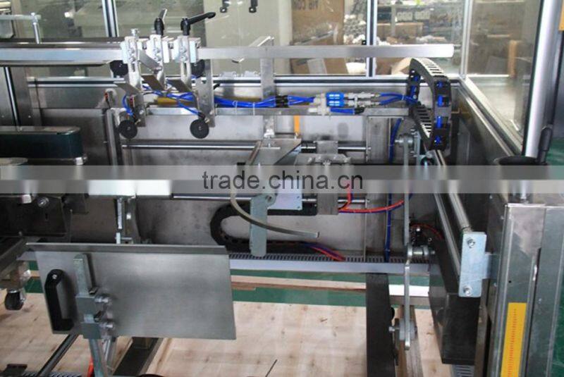 Good quality food grade stainless steel automaitc carton erector machine with ORMON eletric parts