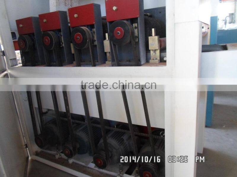 wood plastic wall panle deck floor brushing machine