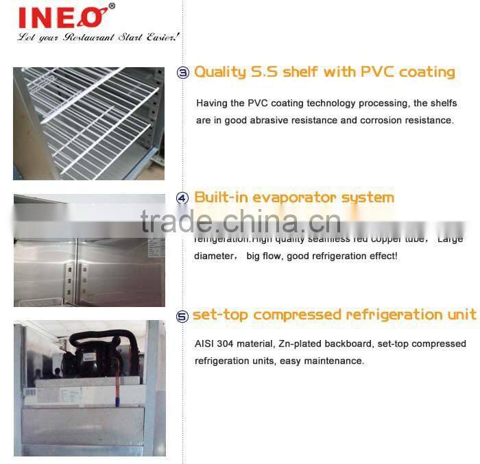 580L Restaurant Upright Glass Door Display Freezers/Glass Front Freezer/Small Display Freezer