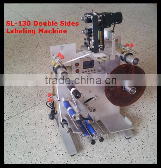 SL-130 Semi-automatic Double Sides Labeling Machine, Bottle Labeling Machine,