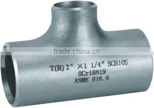 Stainless Steel pipe fitting/ Reducing Tee