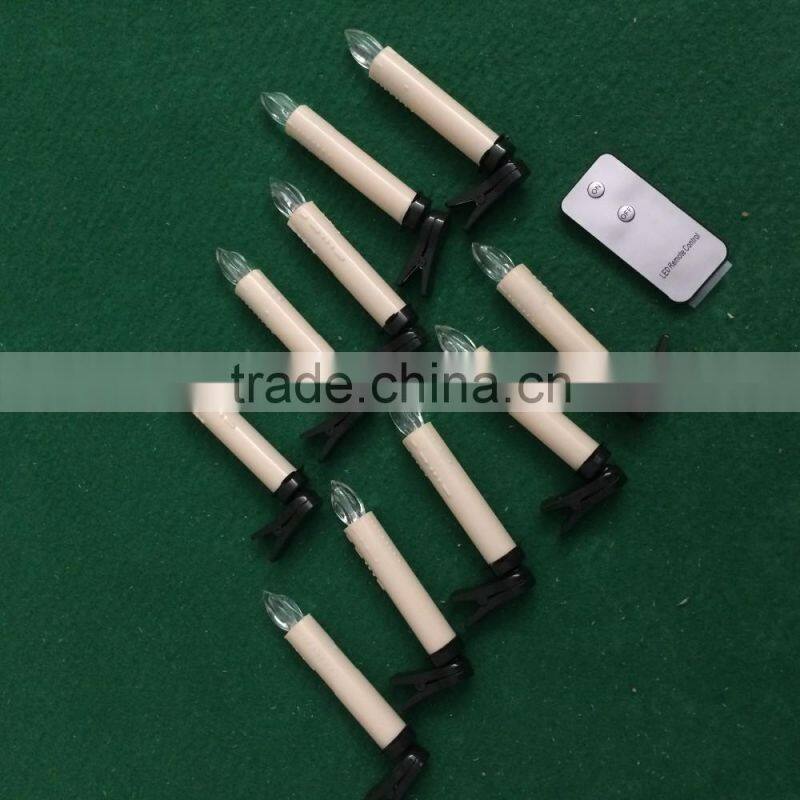 Christmas led candles with clips led taper candles with clips 10pcs led tapered candles with 10pcs clips led candle