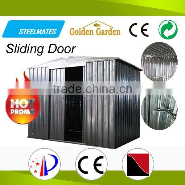 Weatherproof safely design folding metal storage shed
