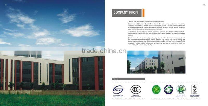 halogen infrared heating element 110V for Powder coat curing
