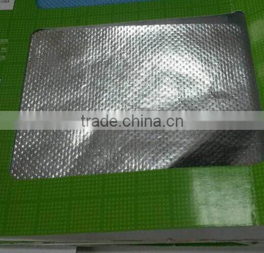 Aluminum foil coated with nonwoven