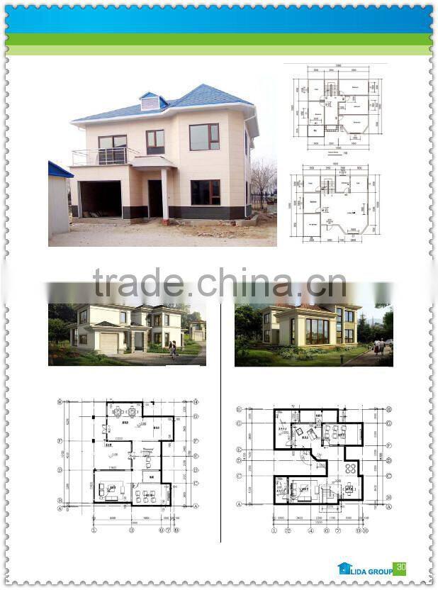 Quick installation luxury light steel structure villa