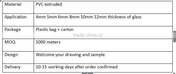 water-proof magnetic seal strip of shower door