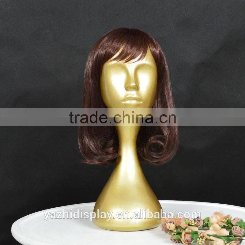 Fashion abstract fiberglass faceless mannequin head for hat and wig display