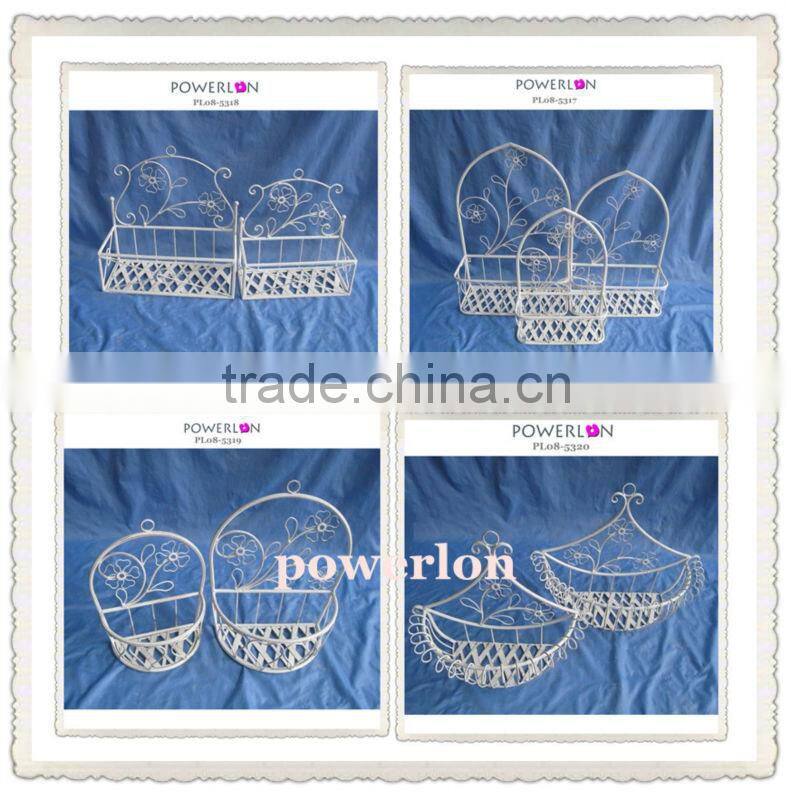 Metal vertical wall garden planter wall hanging planters