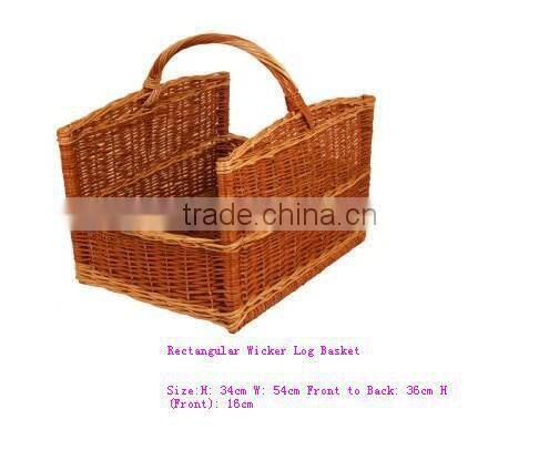Buy wicker basket for firewood from Supplier