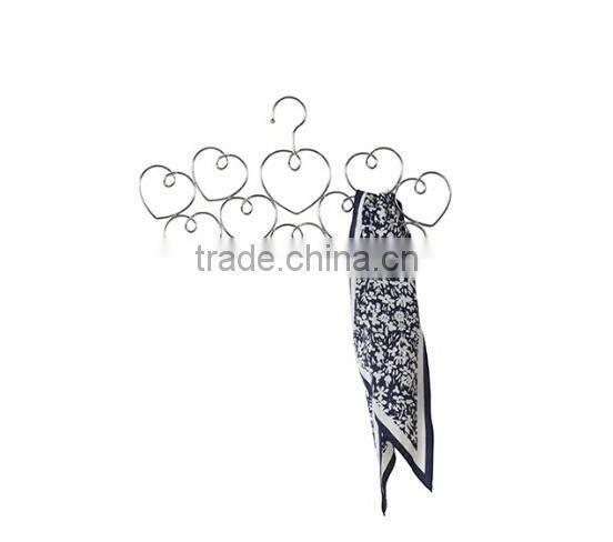 10-loop Belt Tie Bra Scarf Hanger and Multi-Purpose Closet Space Saving Organizer Holder, Chrome